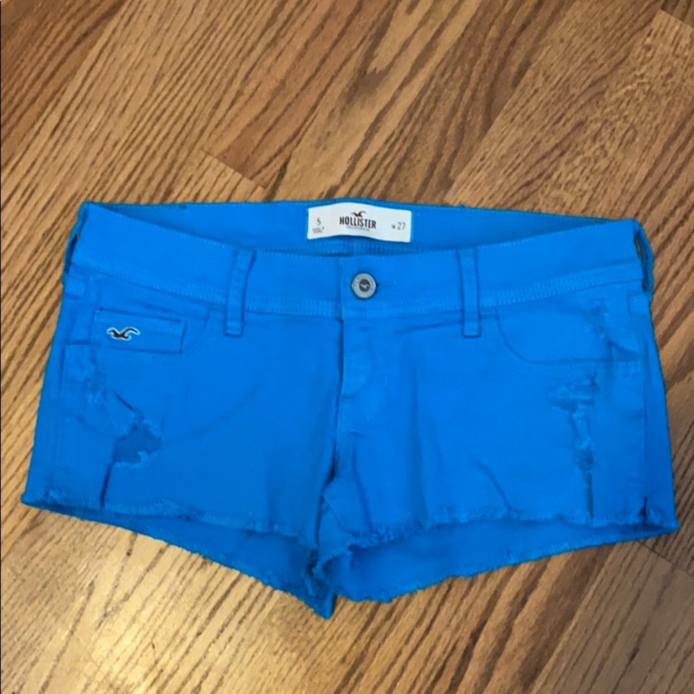 Hollister short shorts blue